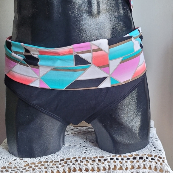 CoCo Reef Multi Colored Tankini Swimsuit L - Picture 7 of 8